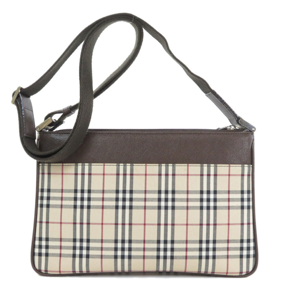 Burberry Check Nova Bag Shoulder Canvas Black